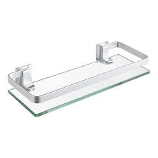 Aluminum Glass Bathroom Shelf