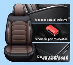 Black Nappa Leather Car Seat Covers