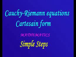 Cauchy Riemann Equation In The
