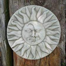 Sun Moon Garden Wall Plaque Frost