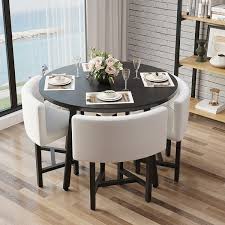 Round Wooden Small Nesting Dining Table