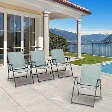 Foldable Metal Outdoor Dining Chair