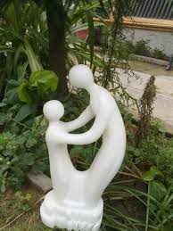White Abstract Marble Sculpture Size