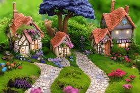 Fairy Village Buildings Inspired By