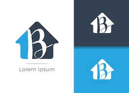 B Letter Logo Design Letter B In Home