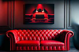 Red Interior Of Luxury Nightclub