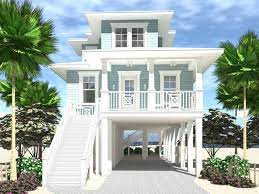 052h 0131 Two Story Beach House Plan
