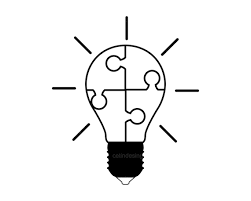 Solutions Icon Light Bulb With Puzzle