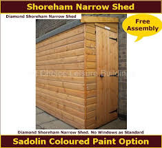 Narrow Shed For Garden Alley Storage