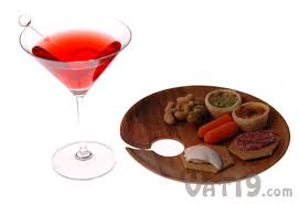 One Handed Appetizer And Drink Plate