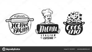 Cooking Cuisine Logo Icon And Label