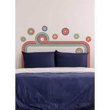 Wallpops Retro Rainbow Headboard Wall Decal Dwpk4929