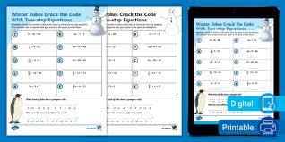 Code With Two Step Equations Activity