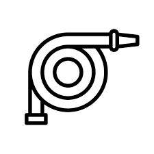 Fire Hose Icon For Graphic And Web Design