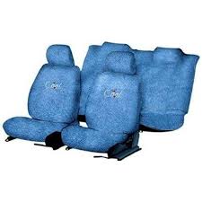 Blue Cotton Towel Car Seat Covers