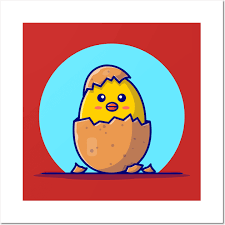 Cute Egg Cartoon Vector Icon