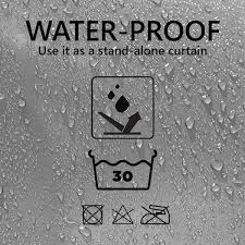Hookless Shower Curtain Polyester Cubic