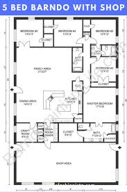 5 Bedroom Barndominium Floor Plans With
