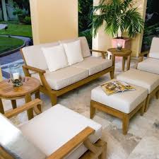 Outdoor 8 Seat Teak Patio Sectional Set By Westminster Teak