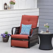 Outsunny Modern Red Plastic Pe Rattan