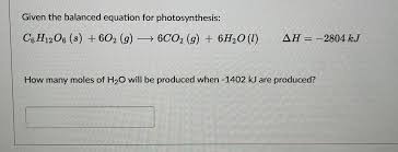 Answered Given The Balanced Equation