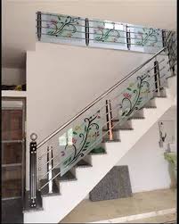 Multicolor Glass Painting Staircase