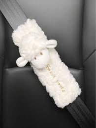 1pc Plush Sheep Decorated Car Seat Belt