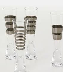 Tank Set Of 4 Champagne Flute Glasses