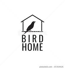 Little Bird With Home Cage Logo Design