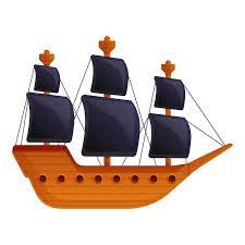 Pirate Ship Icon Cartoon Of Pirate Ship