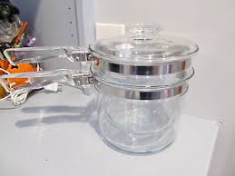 Vintage Pyrex Glass Double Boiler Pot