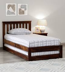 Buy Eva Sheesham Wood Single Bed In