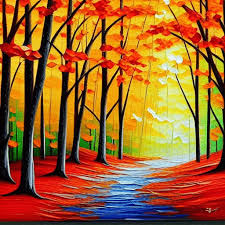 Fall Autumn Landscape Forest Of Elf