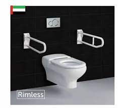 White Wall Hung 70 Cm Rak Toilet Seats
