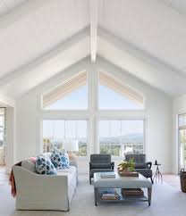 75 white shiplap ceiling living room