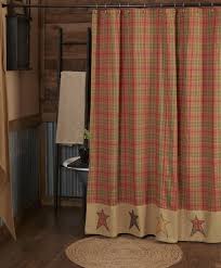 Stratton Star Rustic Cabin Shower Curtain