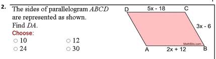 Solved The Sides Of Parallelogram Abcd