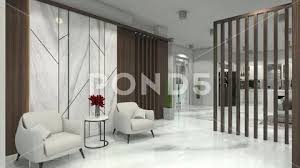 Elegant Lobby Design With Wall Panel