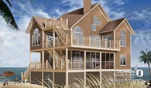 Reverse Living House Plans Beach Homes