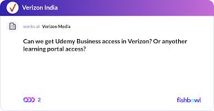 Udemy Business Access In Verizon