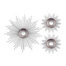 Modern Starburst Wall Decor Set