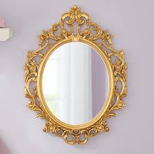 Stylewell Kids Medium Vintage Oval Framed Gold Mirror 23 In W X 31 In H