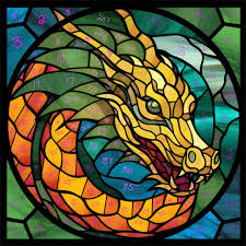 Dragon Stained Glass Pdf And Png