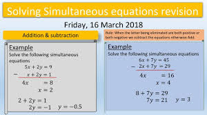 Gcse Simultaneous Equations Hot