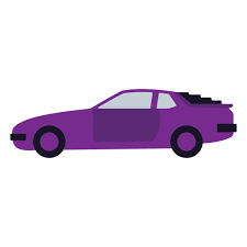 Violet Car Flat Png Svg Design For T