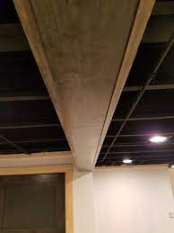 Basement Remodeling Metal Beam