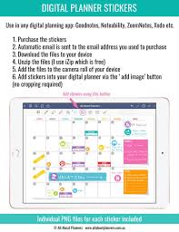 Icon List Digital Planner Stickers