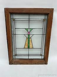 Crafts Stained Leaded Glass Window From