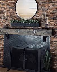 Farmhouse Fireplace Tile Ideas 11