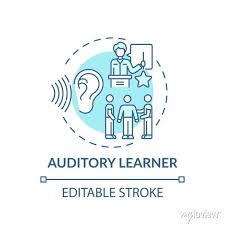 Auditory Learner Turquoise Concept Icon